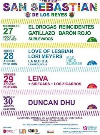 cartel fiestas sanse 2014 grupos