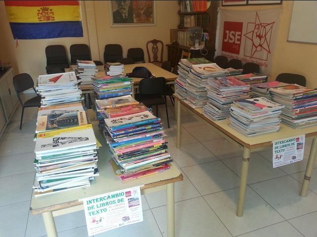 intercambio material escolar jjss