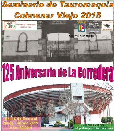 seminario tauromaquia 2015 colmenar viejo