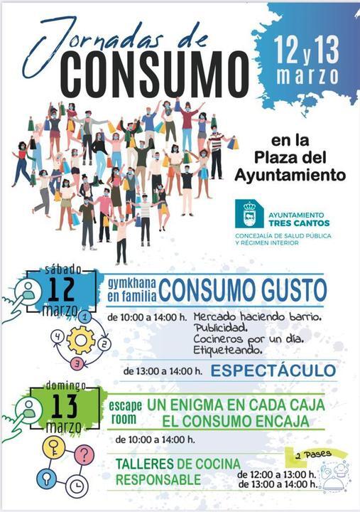 Cartel jornadas de Consumo en Tres Cantos