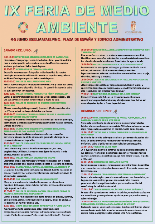 Cartel medio ambiente feria de mataelpino