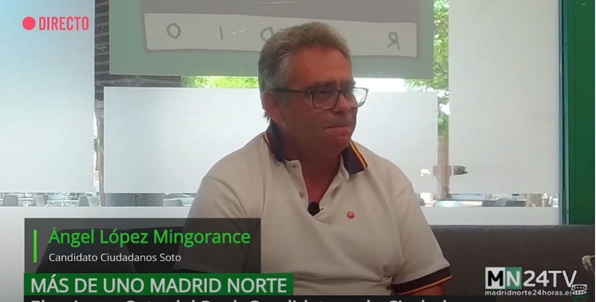 Ángel López MIngorance, candidato a la alcaldía de Ciudadanos Soto del Real