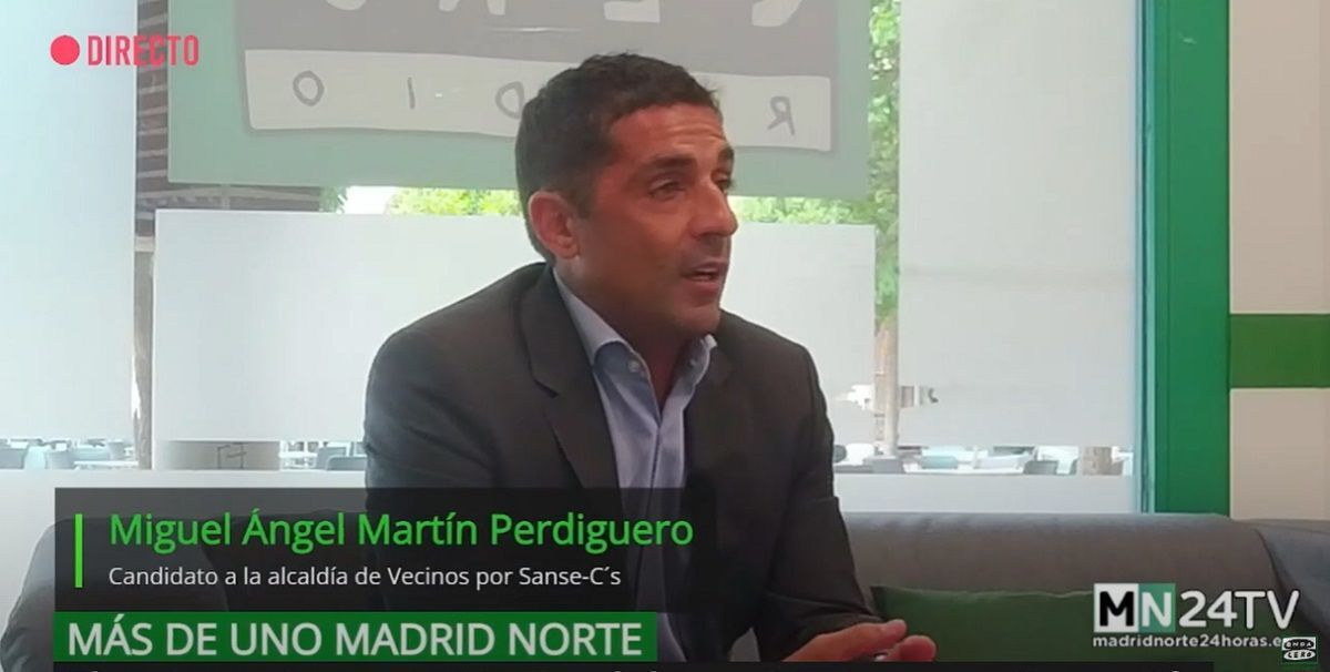 Miguel Ángel Martín Perdiguero, candidato a la alcaldía de Vecinos por Sanse-Ciudadanos
