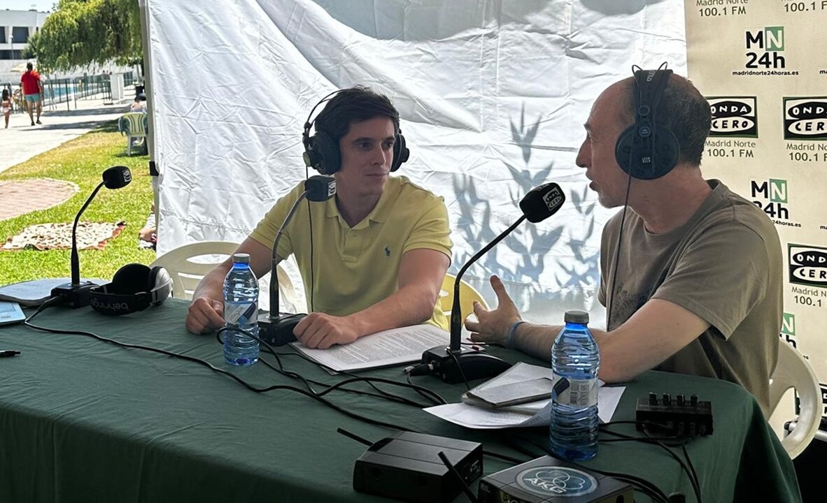 El edil colmenareño Nacho Aceña, en la entrevista sobre las fiestas de la Magdalena de Colmenar